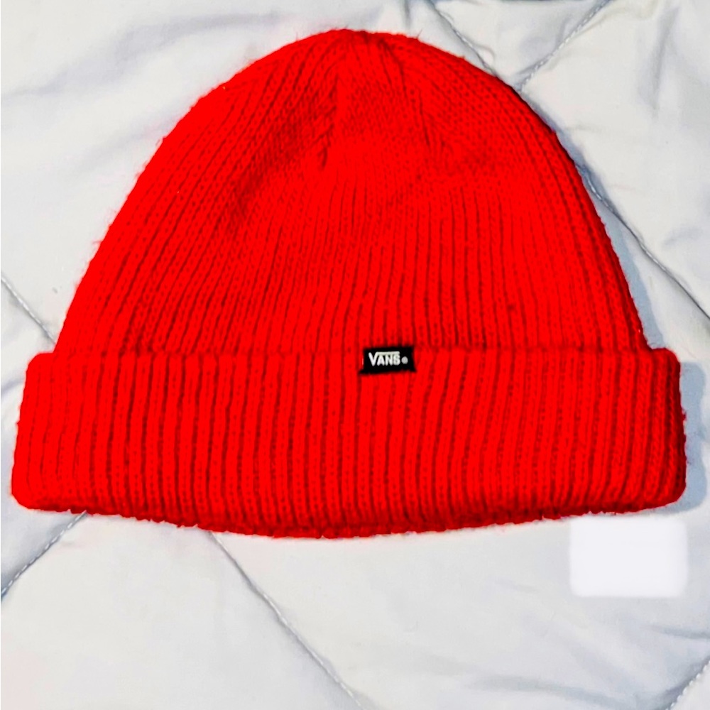 Vans Red beanie great condition